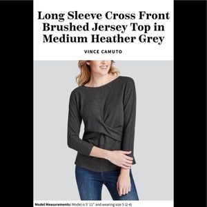 Vince Camuto cross front top